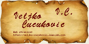 Veljko Čučuković vizit kartica